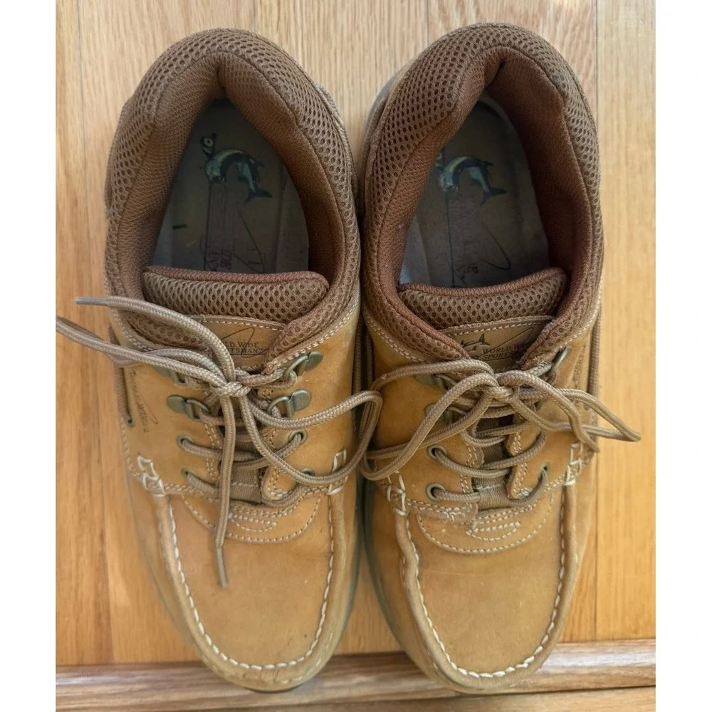 World Wide Sportsman Blue Water boat shoes in tan. Size 11.5